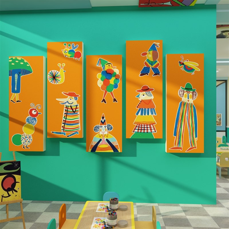 画室布置美术室儿童培训机构艺术学校文化墙贴幼儿园墙面装饰环创