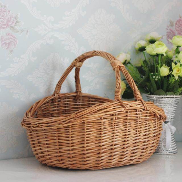 柳编藤编野餐篮子鸡蛋篮花篮购物篮礼品篮菜篮手提篮水果篮,收纳整理,其他收纳篮,淘宝优惠券,粉丝福利购,淘宝优惠卷