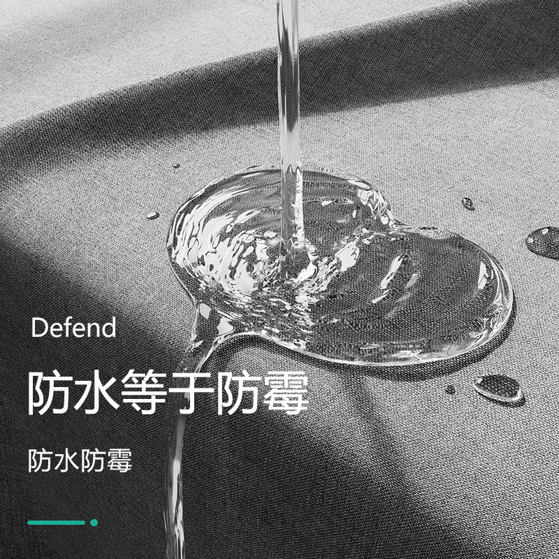 浴室浴帘套装免打孔防水布防霉隔断帘高档卫生间加厚淋浴帘洗澡间