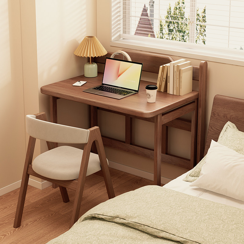 卧室全实木床边书桌免安装电脑桌小户型桌子学生学习桌简易写字桌,住宅家具,床边桌,淘宝优惠券,粉丝福利购,淘宝优惠卷