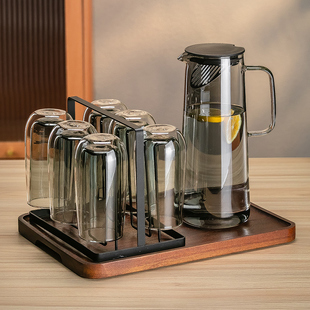 加厚防烫泡茶杯家用客厅简约喝水杯子 双层隔热咖啡玻璃杯套装