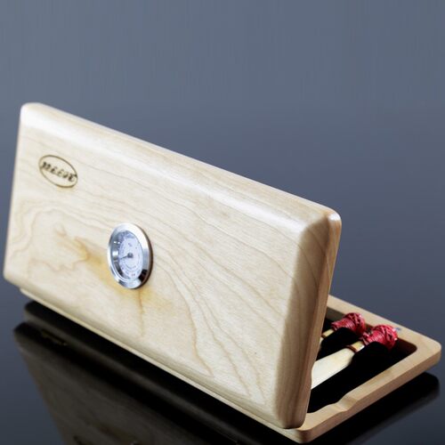 巴松大管哨片盒原q木枫木色哨片保湿防霉保护盒子