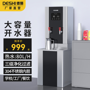 德狮商用开水机饮水机三级过滤烧水器开水炉餐饮店步进式车间净水