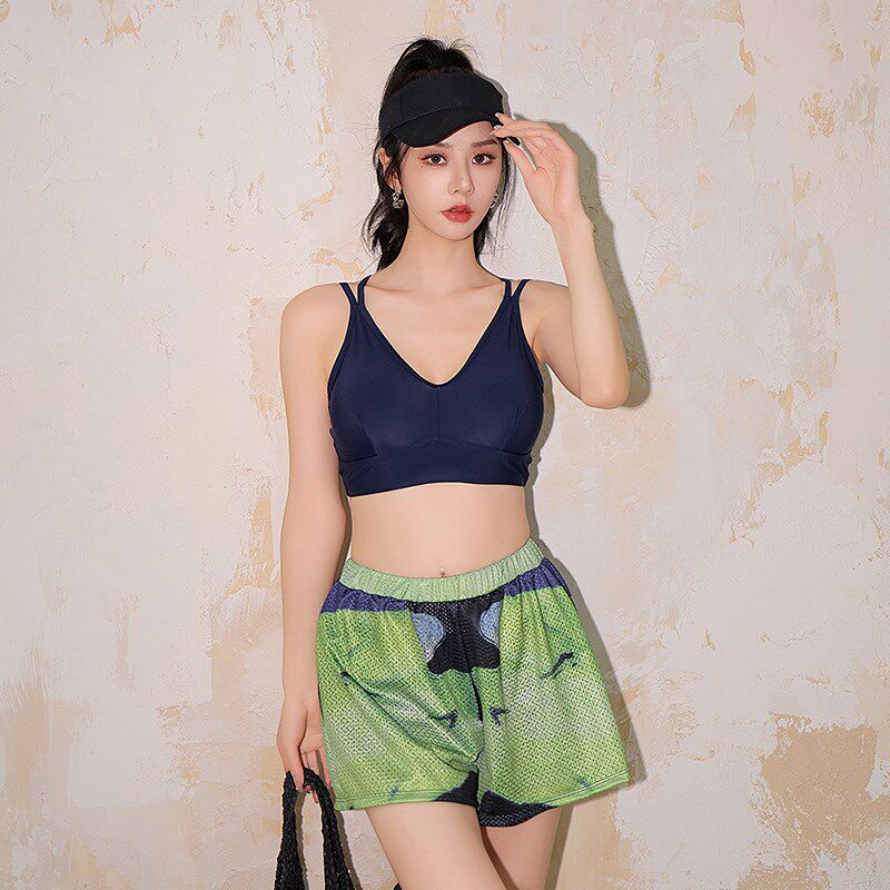 泳衣女款分体三件套运动保守长袖罩衫微胖女孩遮肉高级感温泉泳装