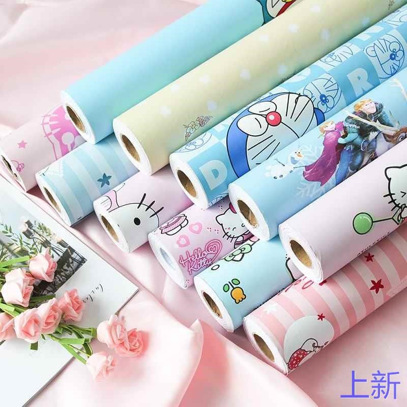 墙纸自粘防水防潮卧室儿童房装饰墙面壁纸贴纸宿舍翻新美化新款