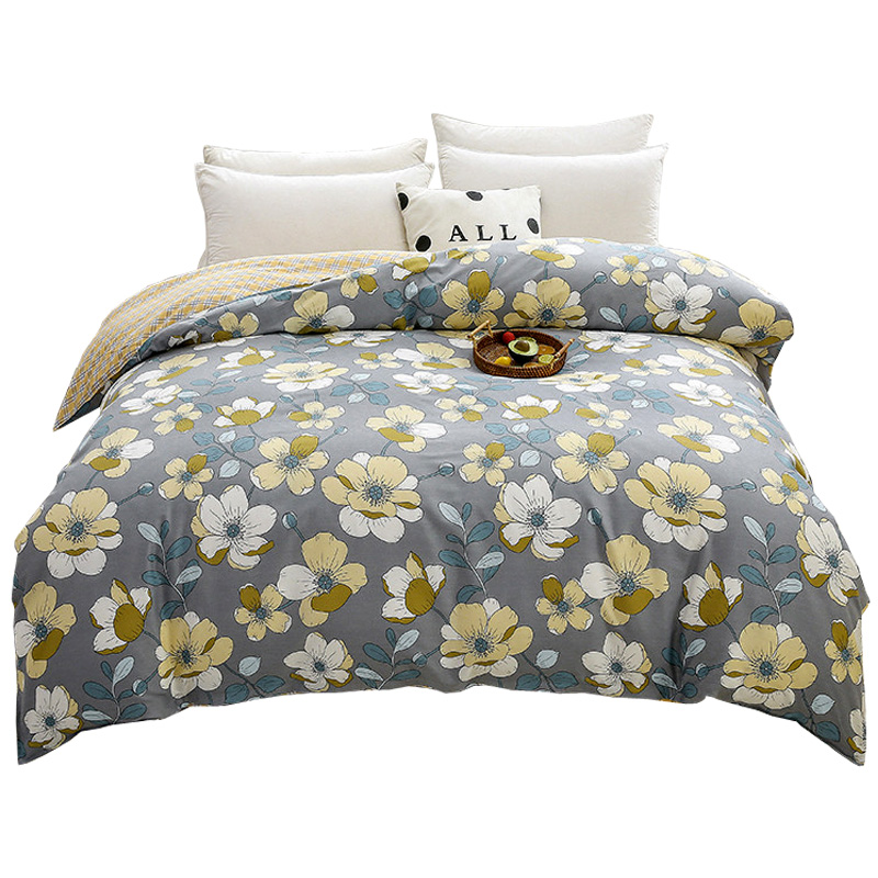 纯棉被套全棉小花1米6单件1.6单人160x210被罩春秋天5x6x7一米八8