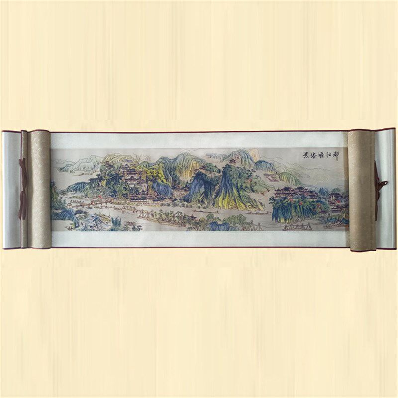 都江堰胜景蜀锦四川特色文化手工艺品外事纪念礼物送老外热卖