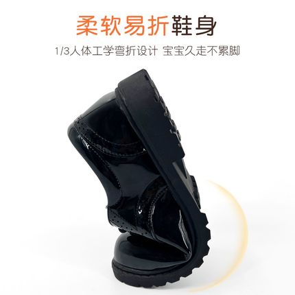 儿童皮鞋男童黑色英伦风学生演出软底鞋子春秋大童新款小皮鞋夏季