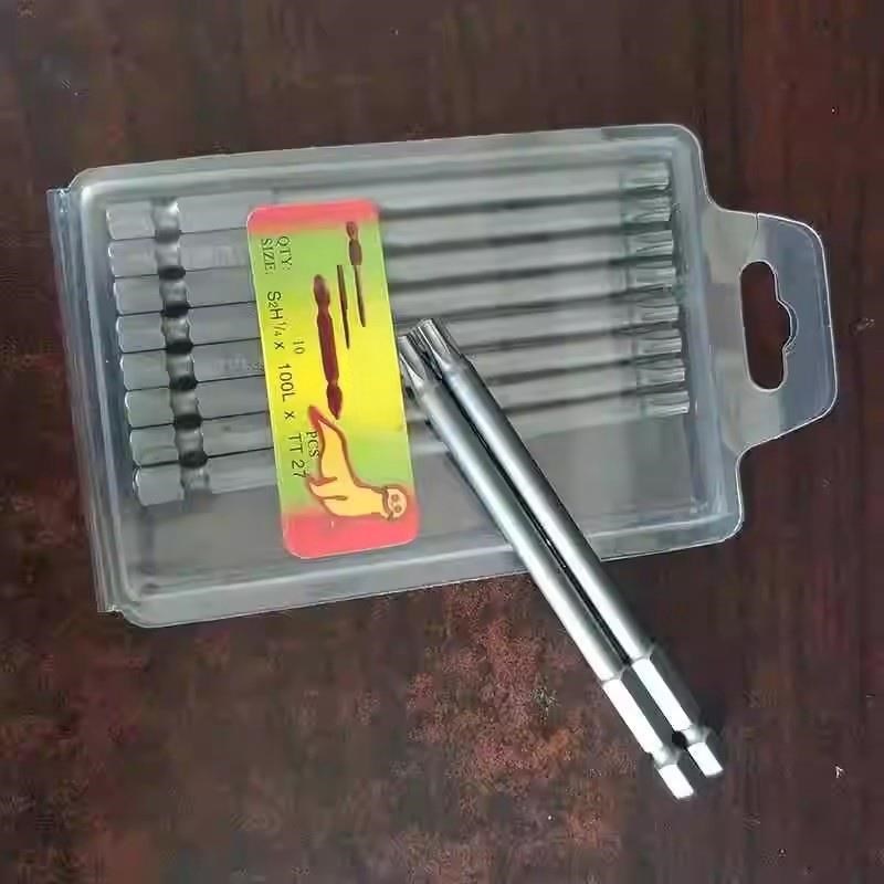 S2内六角梅花型批头起子T8T9T10T15T20T25T27T30实心1/4