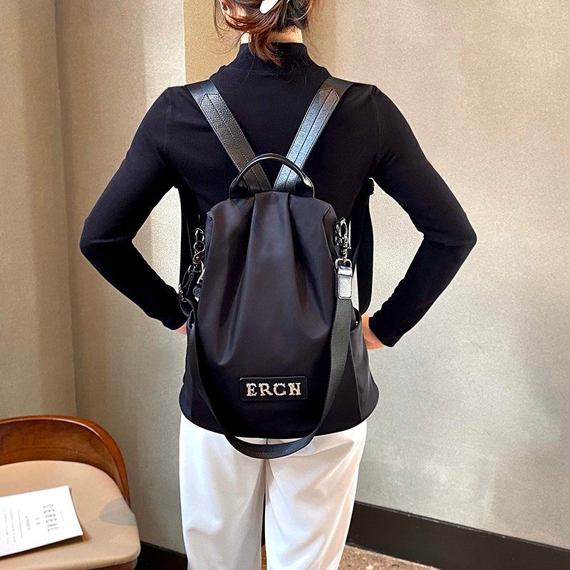 防盗双肩包女2021新款南韩丝面料防水双肩背包时尚百搭两用包潮,箱包皮具/热销女包/男包,双肩背包,淘宝优惠券,粉丝福利购,淘宝优惠卷