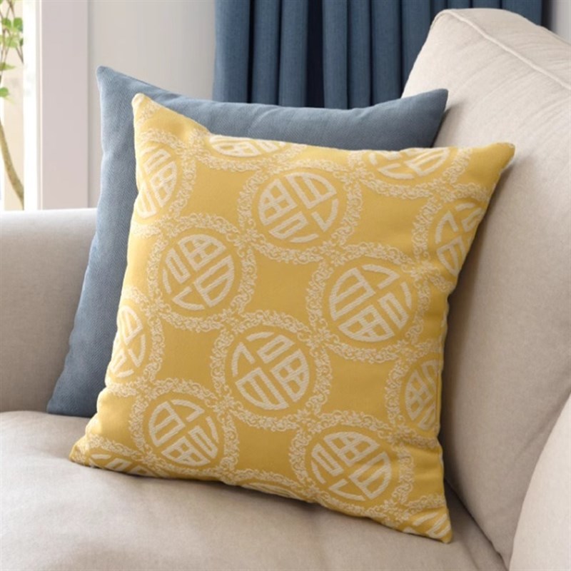 简约风客厅靠沙发抱枕双面印花卧室床上靠枕柔软可拆洗居家用品