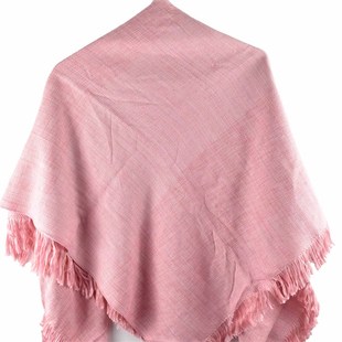 云南丽江摩梭手工纯棉方巾民族风旅游空调披肩围巾两用多色可选