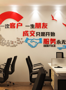 公司名定制亚克力字贴布置办公室装饰励志墙贴公司企业文化墙标语