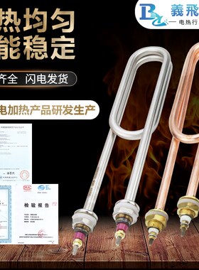 蒸饭车加热管220V煮面炉紫铜加热棒双U型蒸饭柜机箱380V发热管棒