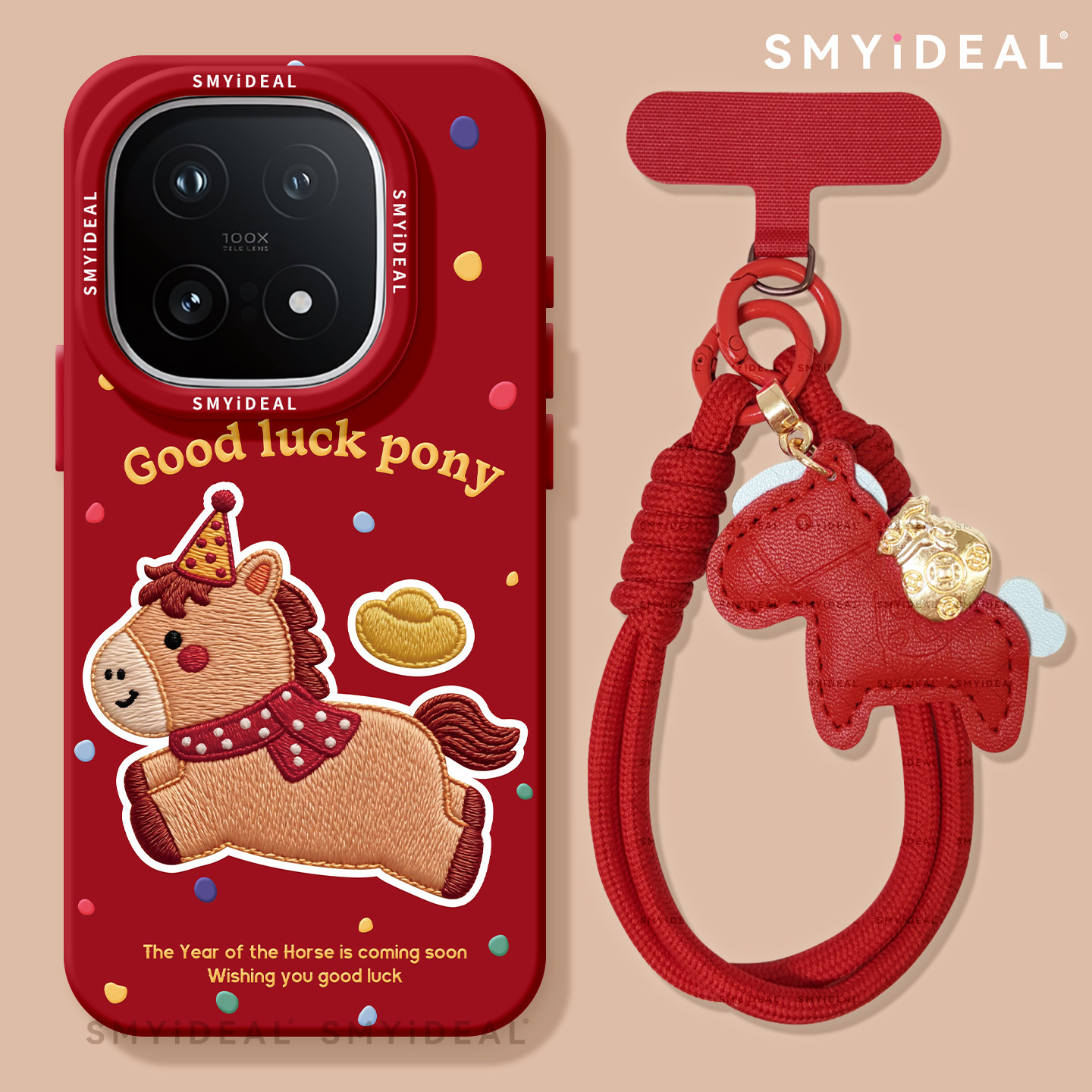 适用iqoo13手机壳女款iqoo11s保护套新年10pro围巾vivo喜庆9马年neo8pro小马13红色过年7se竞速版5本命年12,3C数码配件,手机保护套/壳,淘宝优惠券,粉丝福利购,淘宝优惠卷
