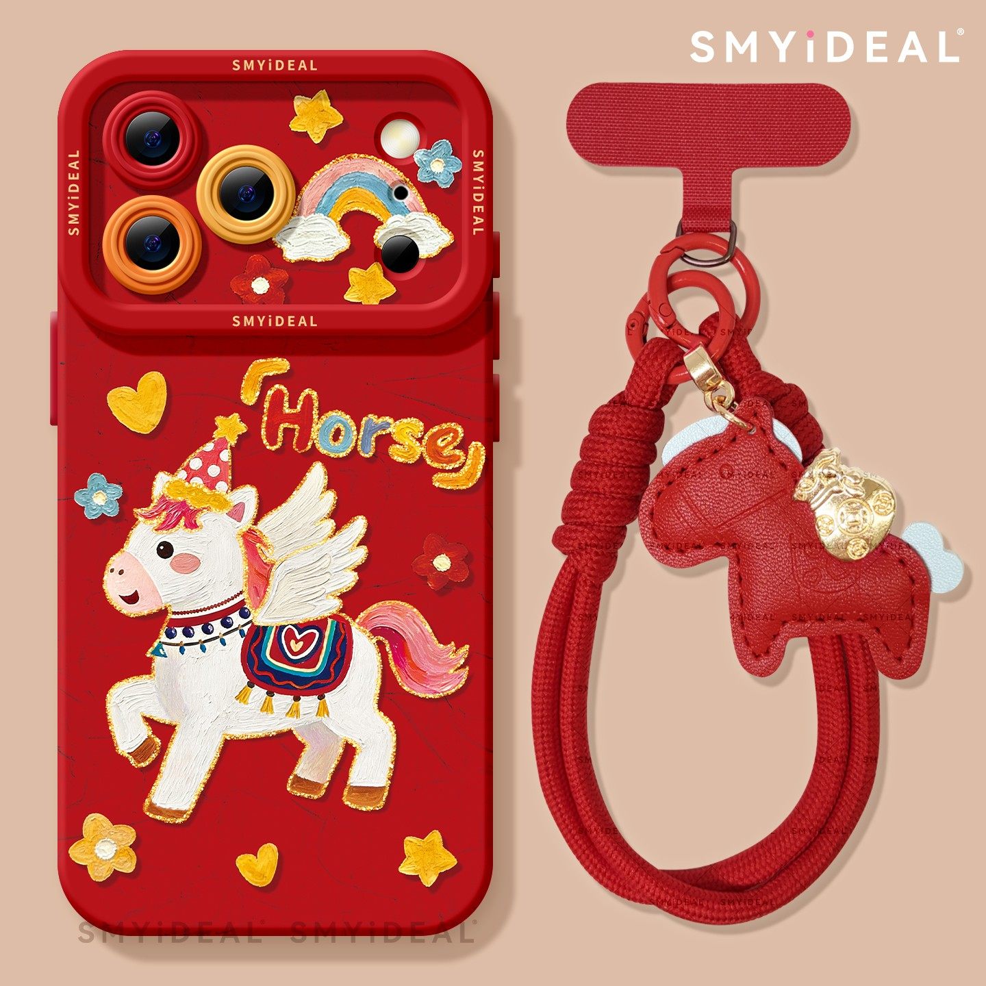 本命年适用苹果17promax手机壳iphone17新款2026马年红色16pro外壳的11油画飞马15超好看喜庆13过年12pro新年,3C数码配件,手机保护套/壳,淘宝优惠券,粉丝福利购,淘宝优惠卷