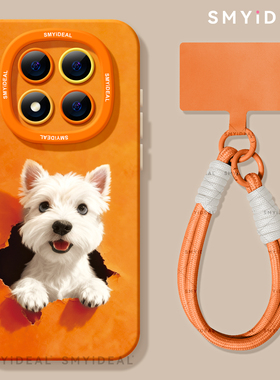 适用红米note15pro手机壳女款note14保护套小米高级note13pro橙色防摔10por+全包13萨摩小耶12turbo软11好看