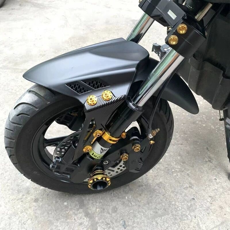 适用小牛九号电动车改装30/31/33芯前减震铝合金防水挡泥瓦挡泥板