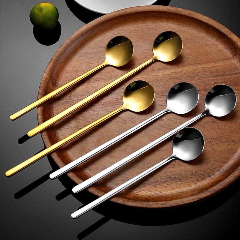 304不锈钢小勺子高颜值金色咖啡搅拌勺长柄雪糕勺子蜂蜜勺燕窝勺,餐饮具,调羹/饭勺,淘宝优惠券,粉丝福利购,淘宝优惠卷