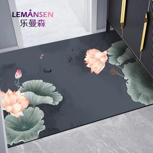 进门地毯可擦洗脚垫吸水防滑垫 入户门地垫硅藻泥软垫子家用新中式