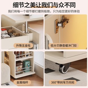 实木边几可移动沙发边几桌简约现代客厅家用边柜多功能可升降茶几