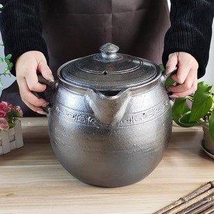 煮药专门熬 平定中药煎锅砂锅煎药壶药罐家用老式 瓦罐子药煲