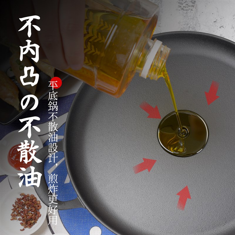 出口品质加厚平底锅铸铁锅鏊子摊煎饼锅生铁饼铛家用烙饼不粘煎锅