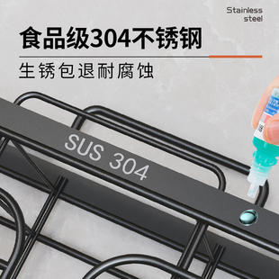 筷笼家用筷子篓筷筒收纳置物架 厨房筷子收纳盒不锈钢筷子筒壁挂式