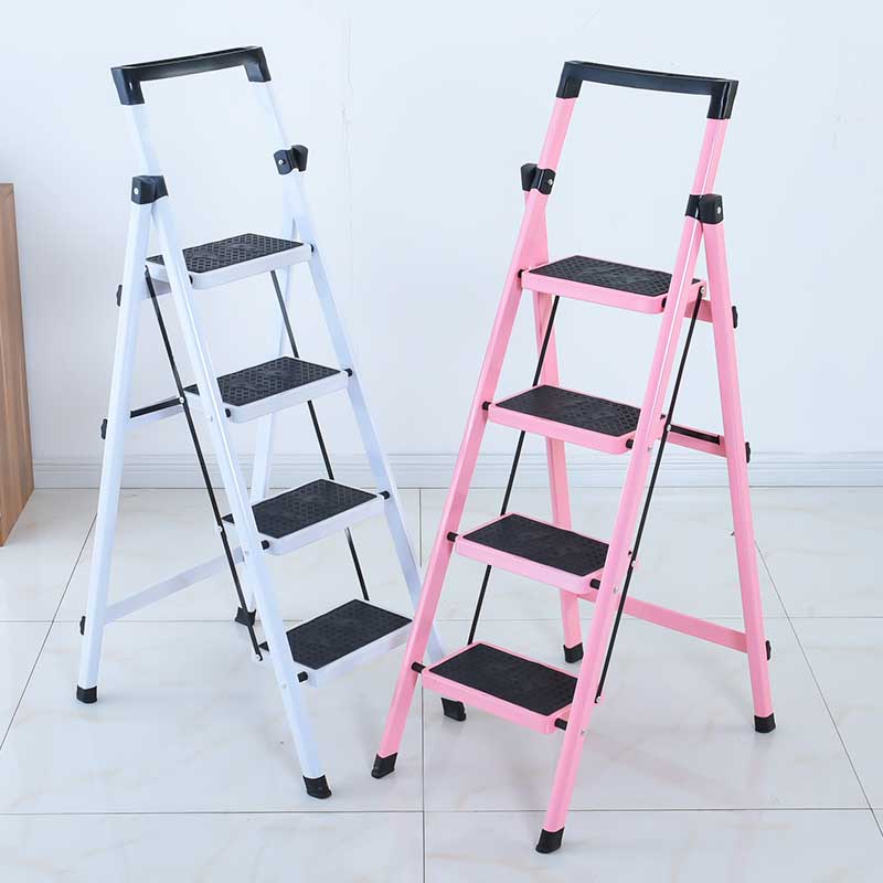 家用折叠四步梯三步梯折叠人字梯子加厚铁梯子新品工具架梯子