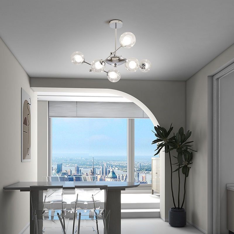 北欧天秤魔豆客厅吊灯现代极简约创意饭厅卧室房间分子灯具