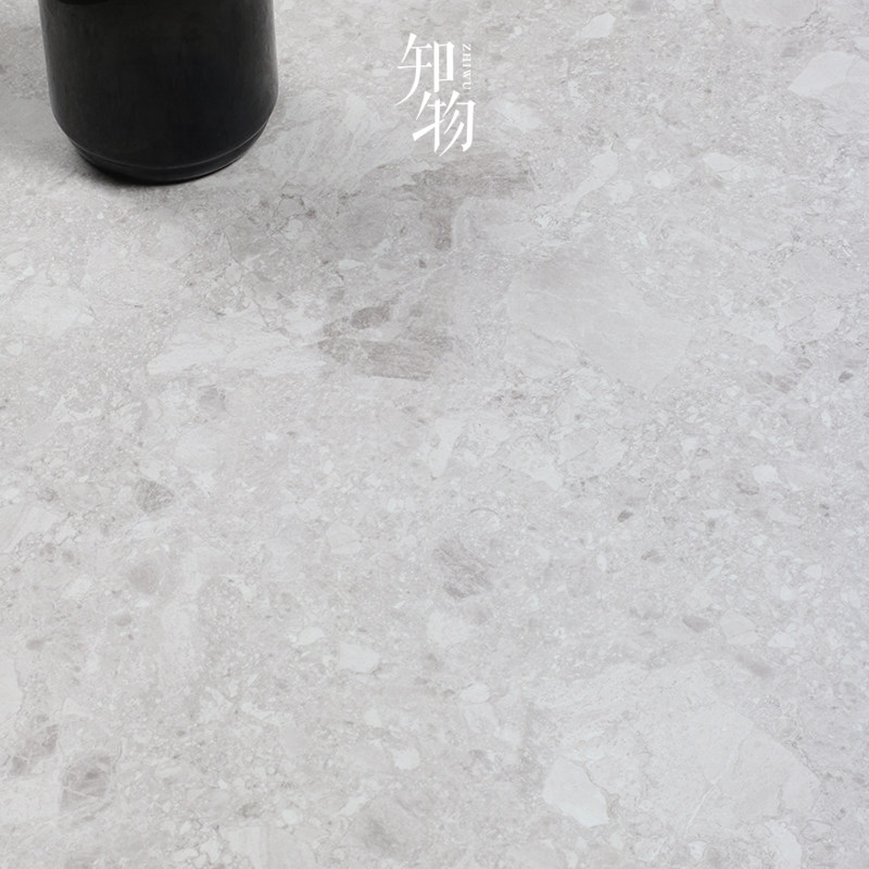 侘寂风鹅卵石水磨石瓷砖别墅客餐厅地砖卫生间墙砖背景墙自然质朴