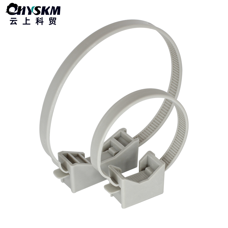 固定锁式扎带空调管保温管线缆管塑料尼龙扎带捆绑约束加厚卡扣