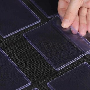 大容量4格卡夹收纳册皮质拉炼35PT卡夹硬卡套宝可梦球星卡收藏册