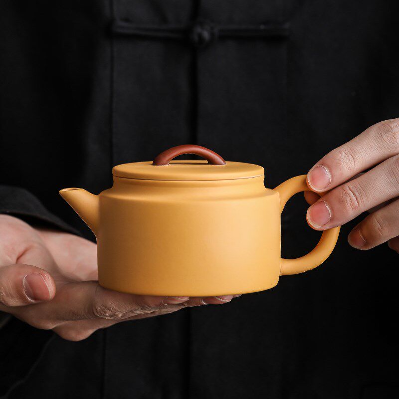 黄泥紫砂茶壶个人中式精致功夫茶水壶大容量茶具单壶定制