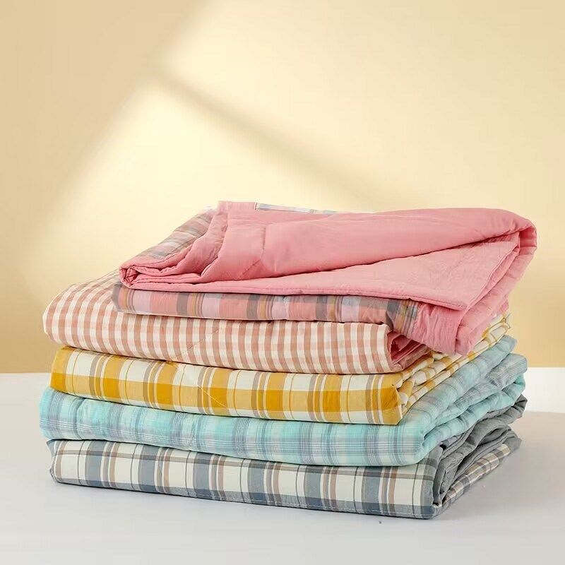 A类全棉夏凉被水洗棉空调被纯棉薄款被子可机洗单人双人透气舒服