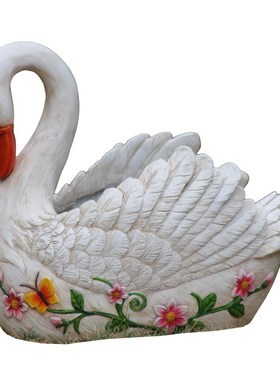 室外花盆花园装饰动物摆件落地户外庭院雕塑别墅雕像阳台布置造景