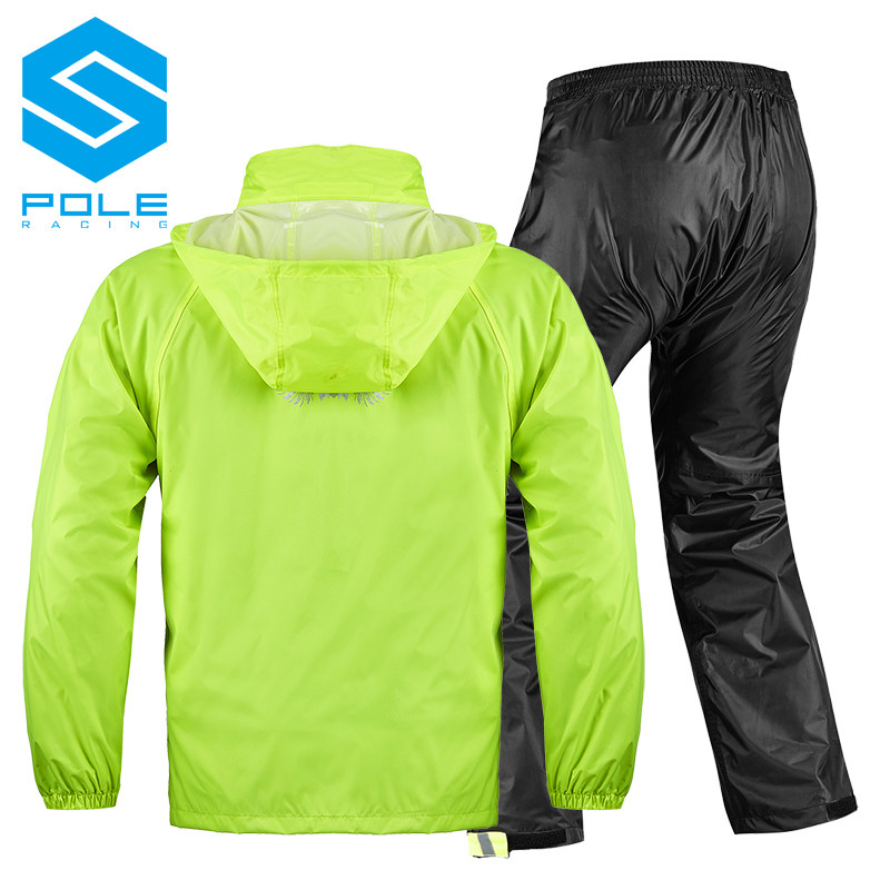pole摩托车雨衣雨裤套装男分体式单人踏板电动车户外骑行加厚防水