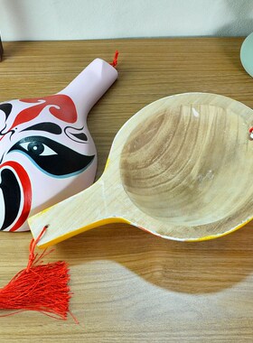 京剧马勺脸谱墙面装饰生旦净末丑脸谱面具装饰非物质文化遗产手工