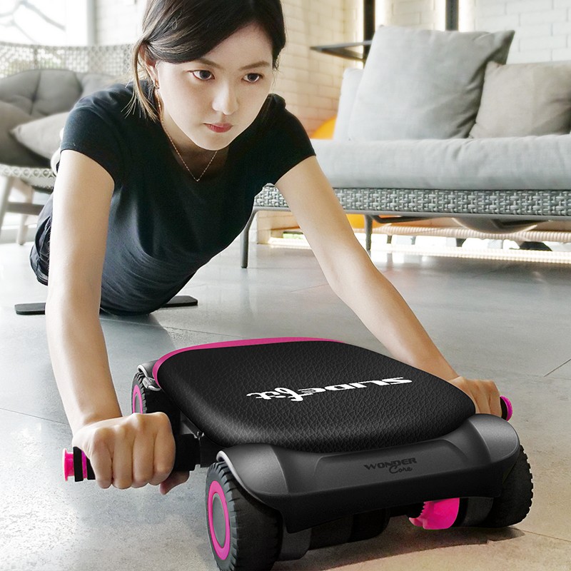 健腹轮自动回弹收j腹女士健身器材家用马甲线神器卷腹锻炼腹肌轮