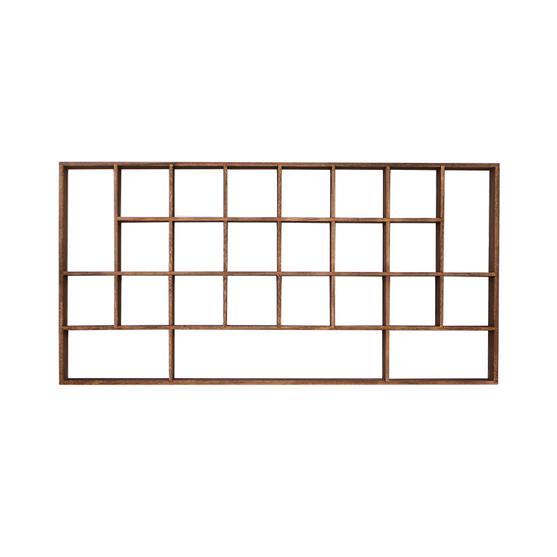 实木茶杯紫砂壶收纳架博古架多宝阁主人杯架小格尺寸13X13厘米