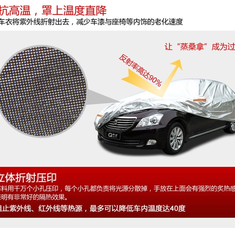 现货铝箔荣威50 60 550 E50 e550 750 W5 50 e50 R5车衣车罩车套