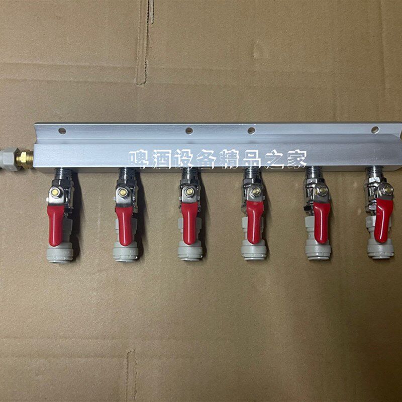 二氧化碳a分路器气体分流器2路3路4路6路气体分流器螺纹口带快接
