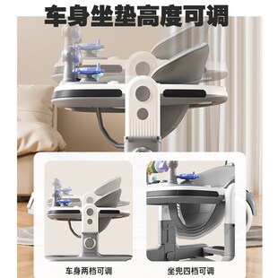 儿童学步车防o型腿婴儿防侧翻可折叠手推车宝宝可坐可推行起步车