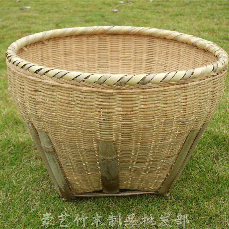民间工艺竹制品稻箩收纳篮竹编米萝竹筐箩筐沥水篮竹篮瓜果篮竹篓