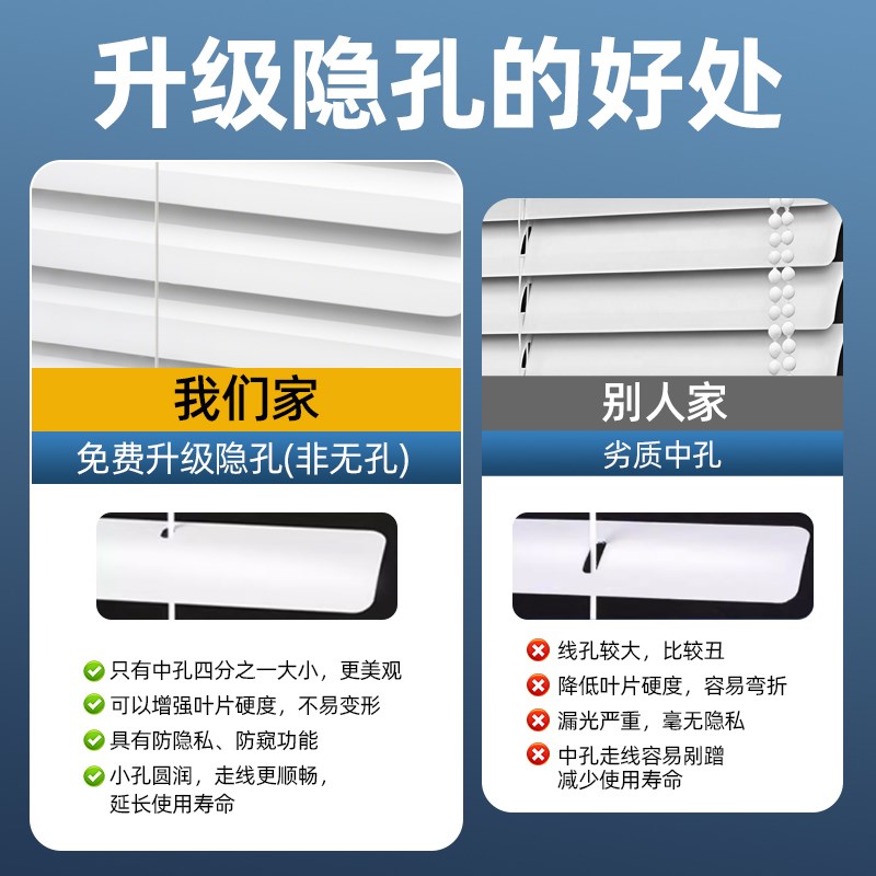 铝百叶窗帘免打孔2025新款遮光升降卷帘厨房卫生间卧室厕所遮挡帘