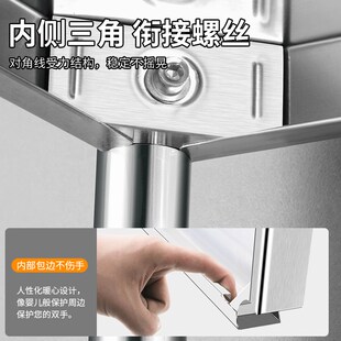 不锈钢厨房置物架20公分夹缝收纳落地多层超窄款置物架靠墙边储物