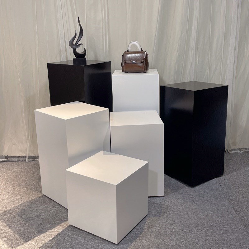 定制木制烤漆展台展示台高低流水台展厅专用展示柜V展示桌模特底
