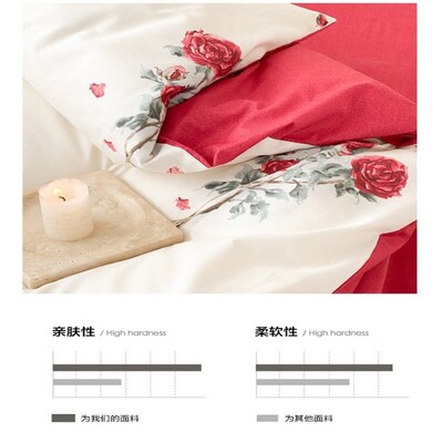 一米八乘两米被套四件套4全棉135米床上160x210被罩180x200cm