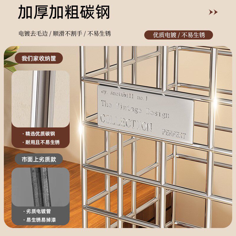 客厅大容量瑜珈垫收纳筐落地健身器材收纳层架可移动瑜伽工具小推