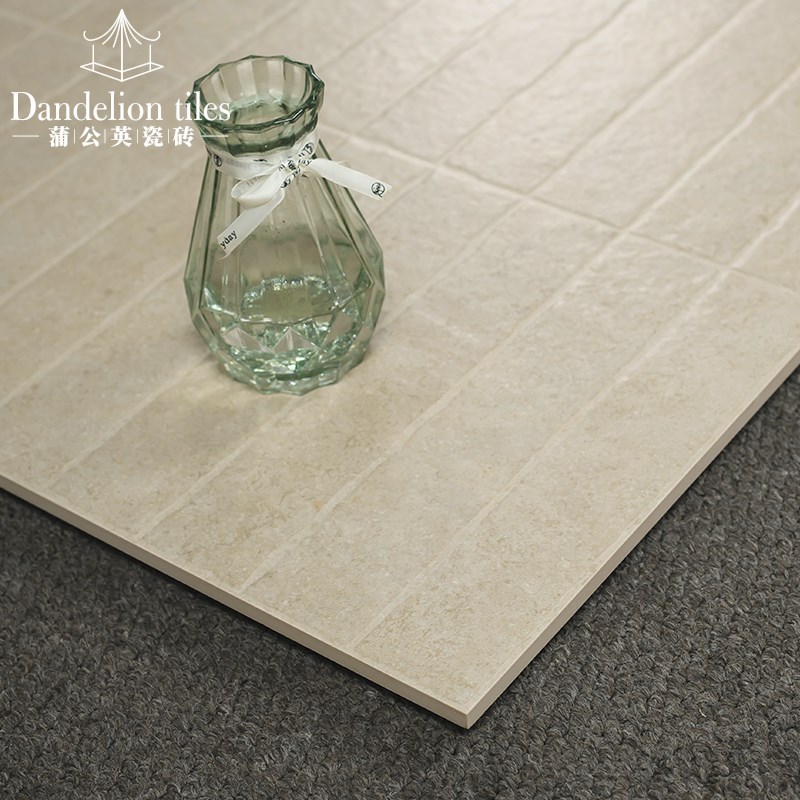 侘寂风米黄色莱姆石瓷砖厨房卫生间墙砖浴室客厅防滑地砖酒店民宿